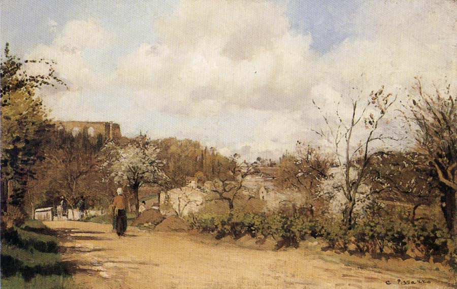 Camille Pissarro Spring in Louveciennes